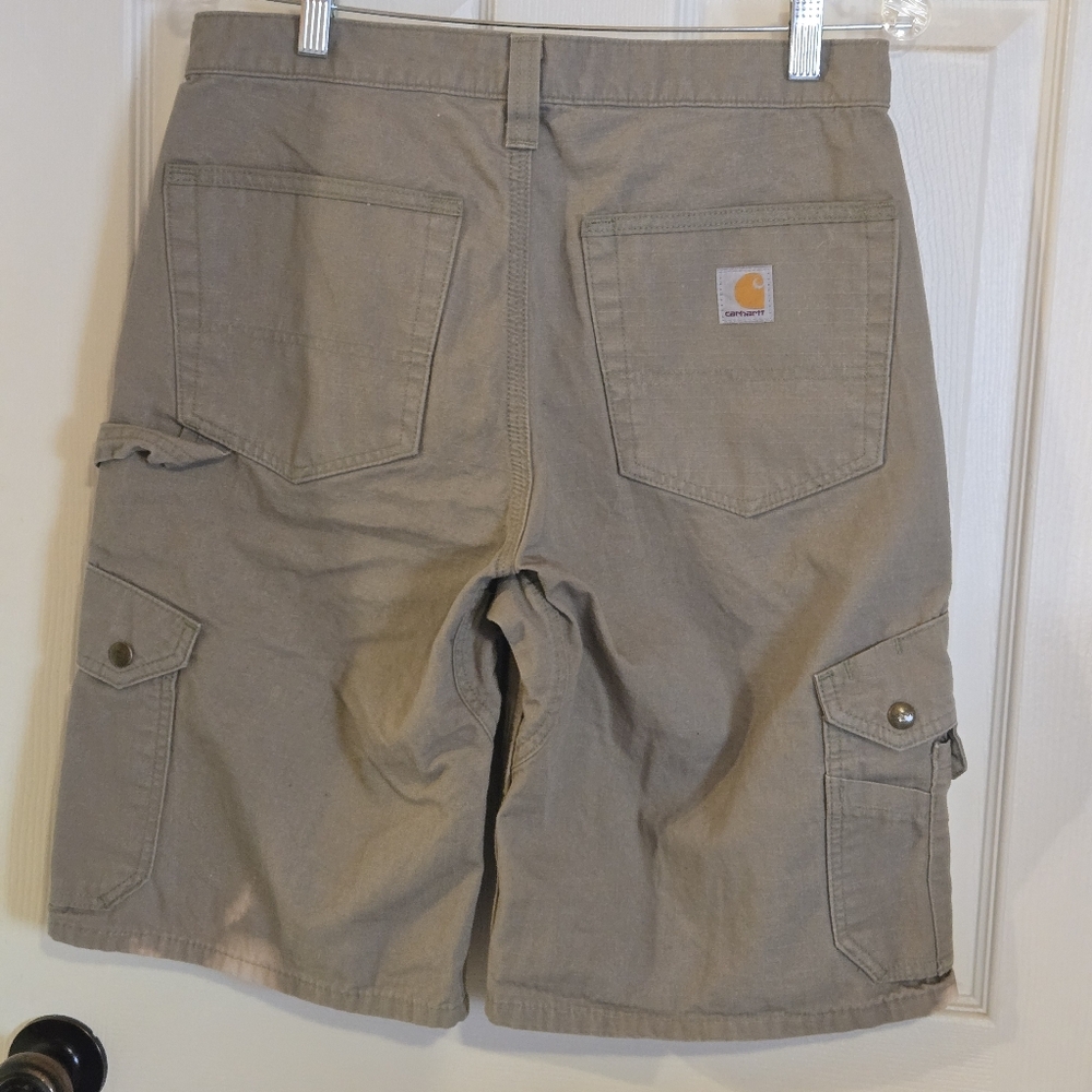 Carhartt Mens Relaxed Fit Carpenter Cargo Shorts 31 Waist Green AS IS